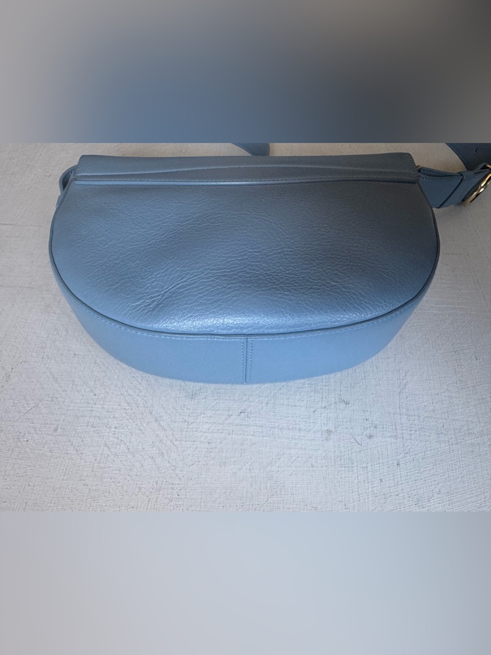 CUYANA Half Moon Shoulder Crossbody Bag in Dusk Blue - Picture 8 of 12